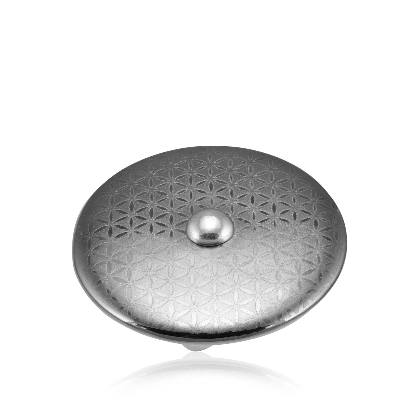 MINIMAL platinum plated fine porcelain ring with silver