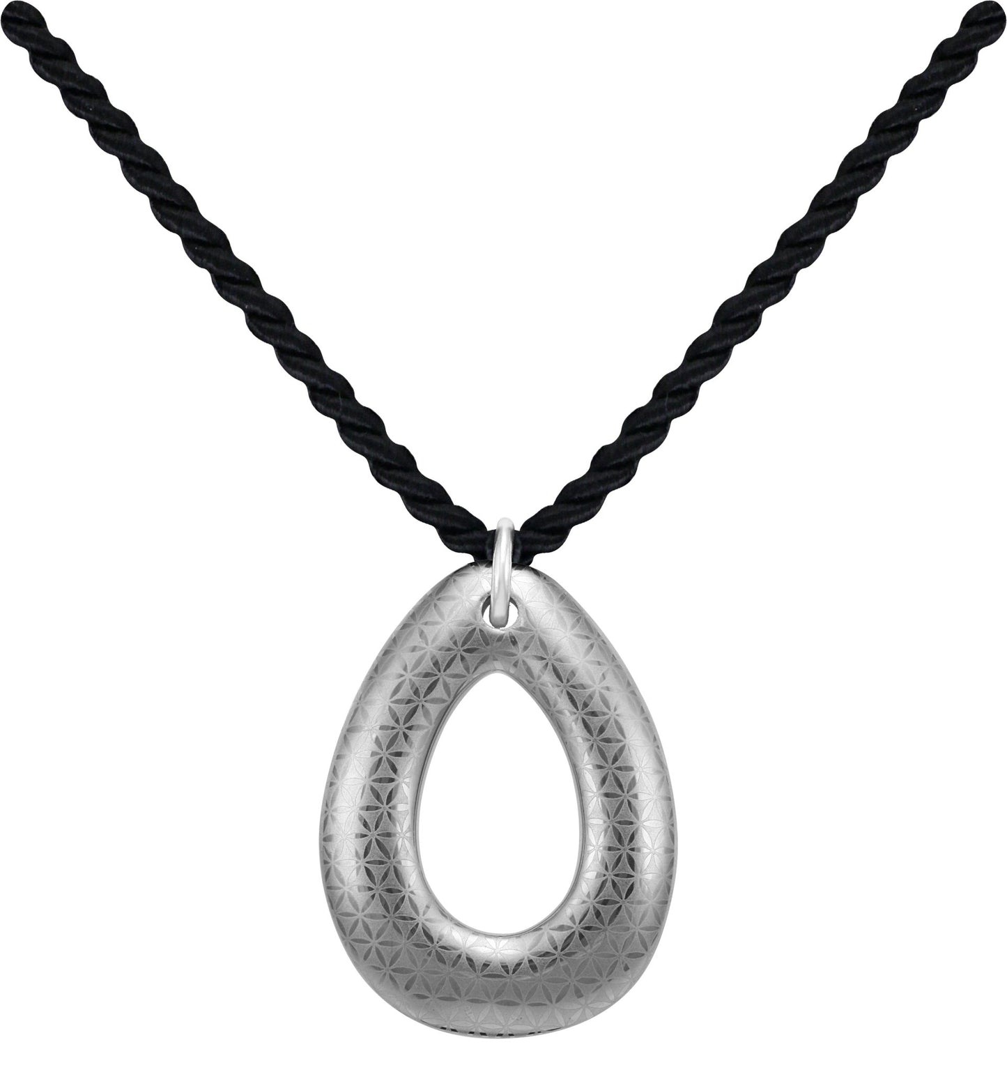 minimal 23 k platinum plated hand painted fine porcelain drop pendant 70 x 50 mm