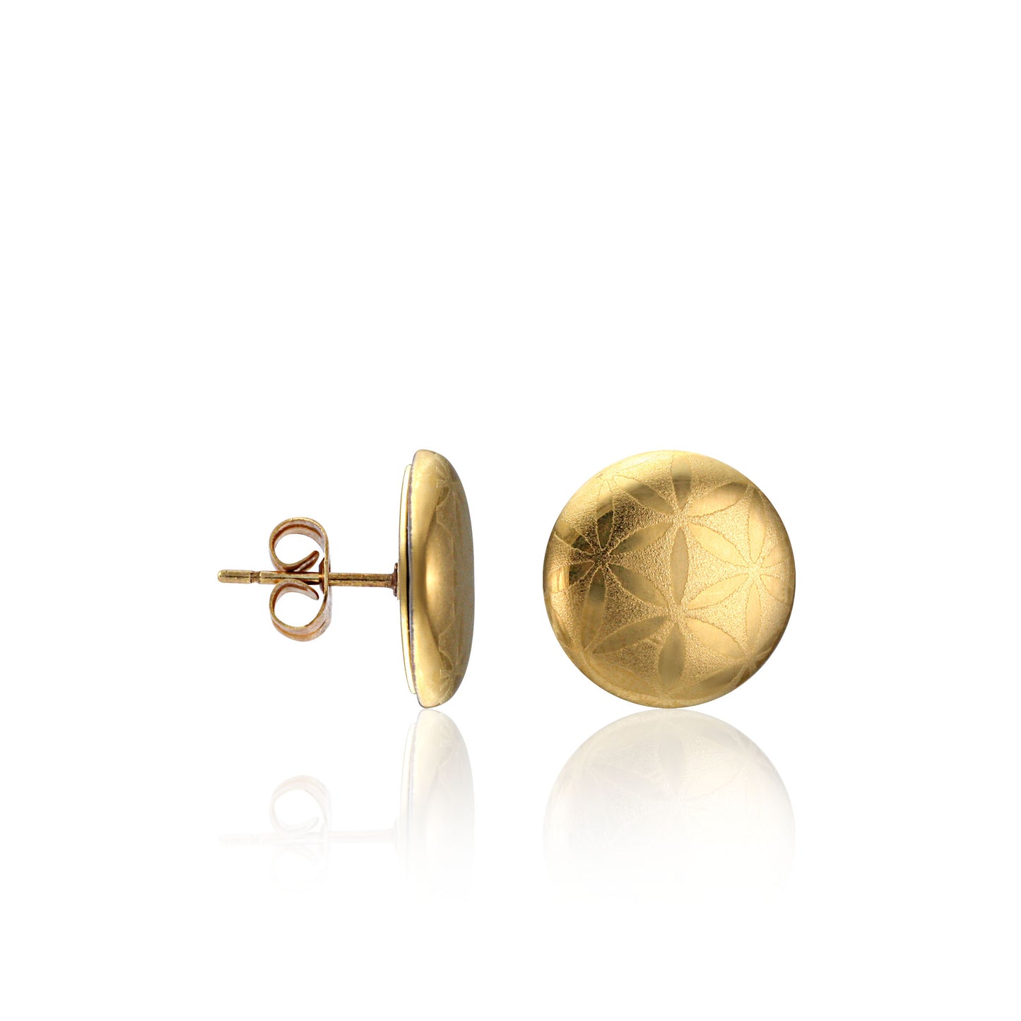 MINIMAL gold plated fine porcelain earring set