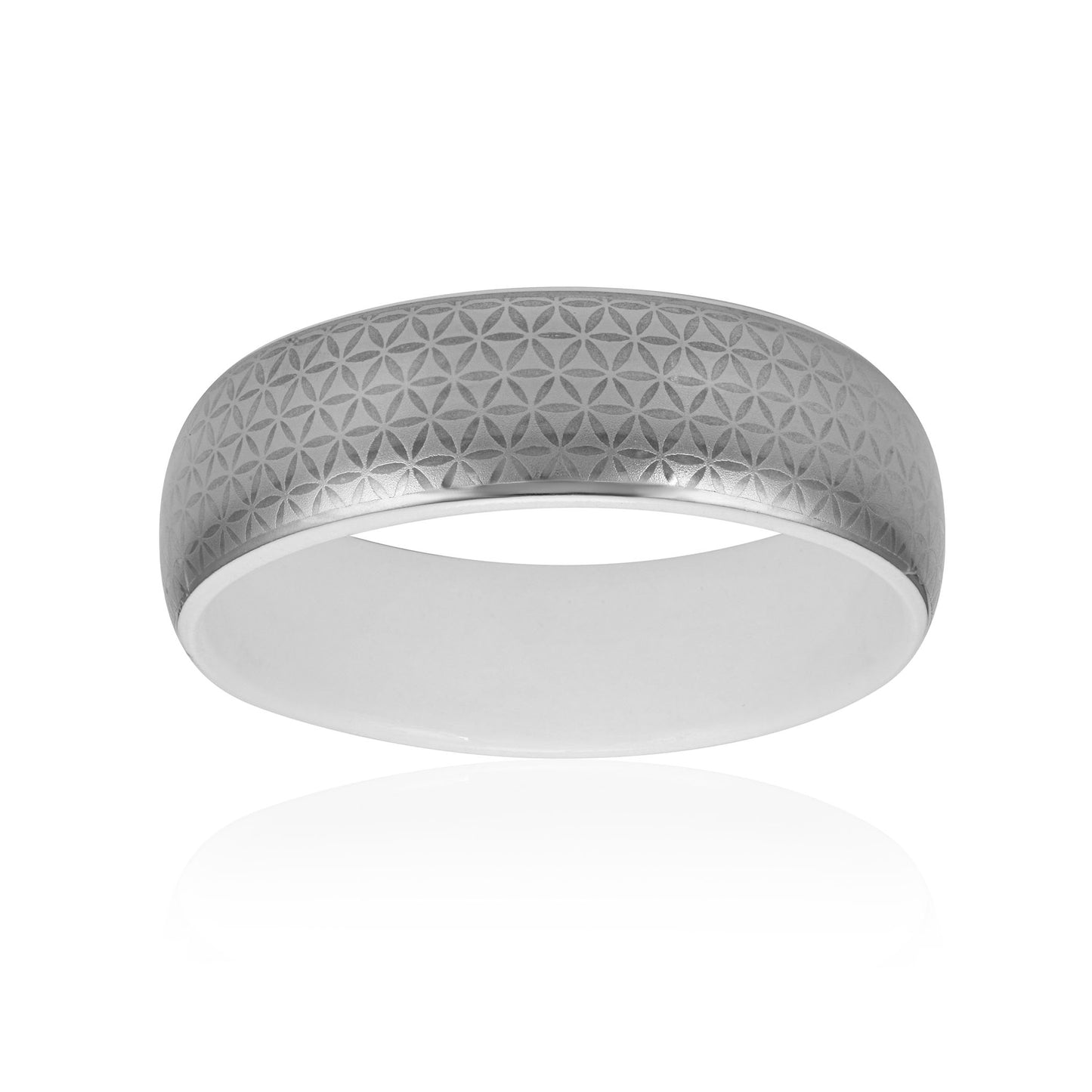 MINIMAL platinum plated slim fine porcelain bracelet